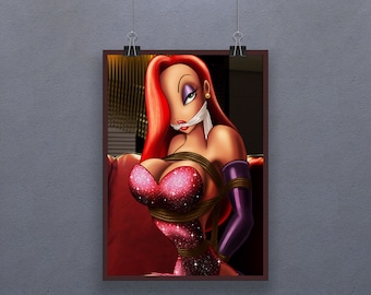 Who Framed Roger Rabbit (1988) Poster American Live-action Animated Film Wall Decor Retro  Robert Zemeckis Cinema Jessica Rabbit Print Gift