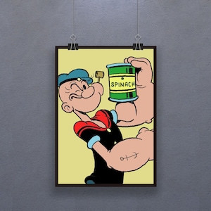 Popeye poster - Etsy 日本