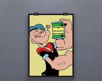 ポパイ クラシック ポスター 漫画 映画 コミック ストリップ プリント