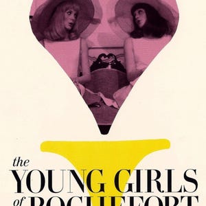 The Young Girls of Rochefort (1967) Poster Les Demoiselles de Rochefort French musical comedy film Gift