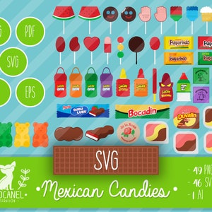 Mexican candy svg, Mexican svg files for cricut, mexican candy clipart, Mexican svg, Mexico candy svg, Mexican food svg, Mexican bundle svg