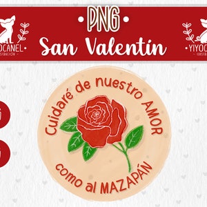 Cuidaré de nuestro amor como al mazapán, Valentines mexicaine png, bonbons mexicains png, Valentines day png, citations espagnoles png, Mazapán png