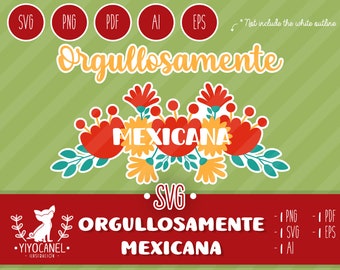 Orgullosamente Mexicana SVG, projekt meksykańskiej dumy (pliki cyfrowe)