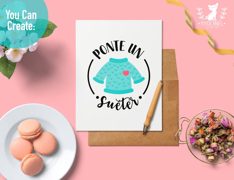 Ponte Un Sueter Svg Mothers Day Svg Mama Svg Mom Shirt Svg Etsy