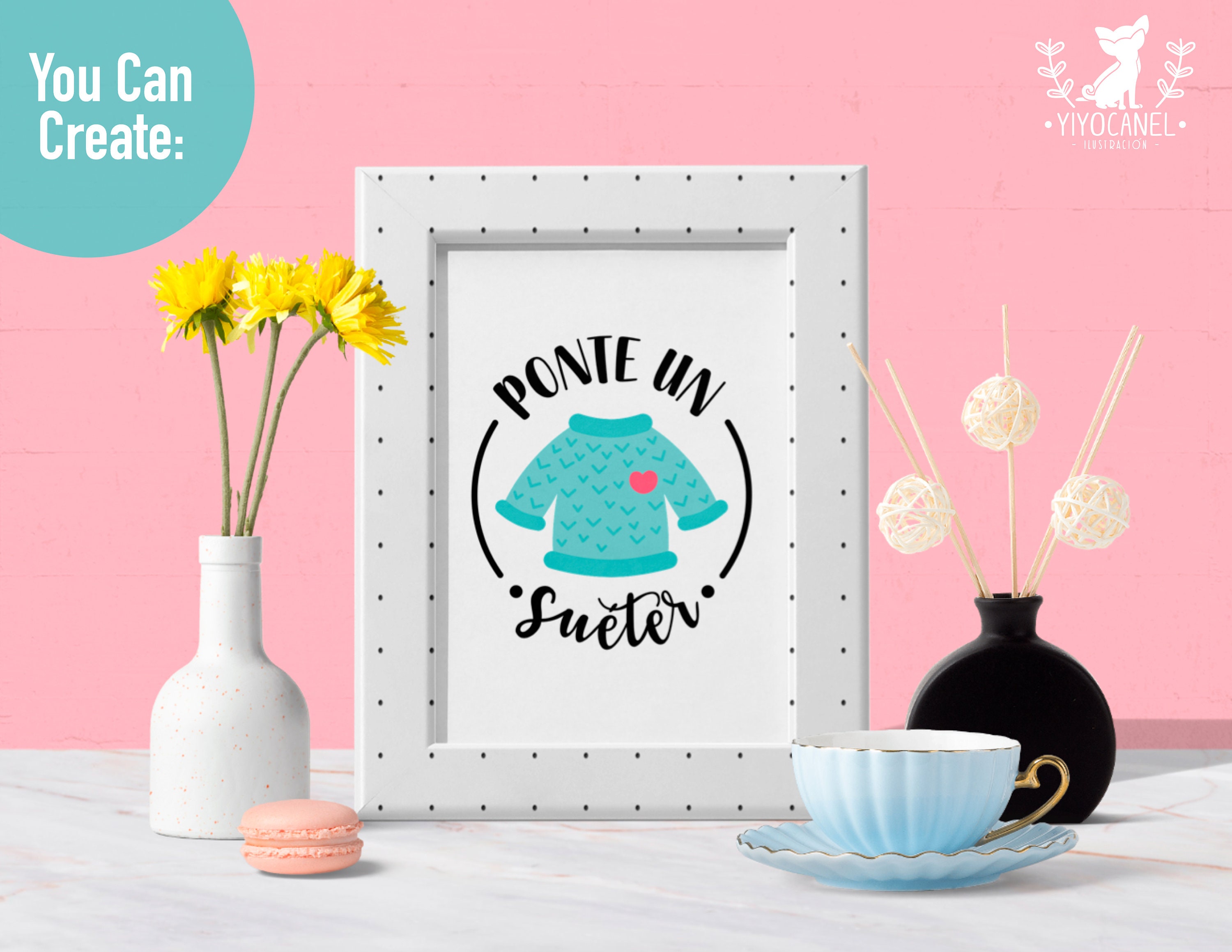 Ponte un sueter svg Mothers day svg Mama svg Mom shirt svg Etsy