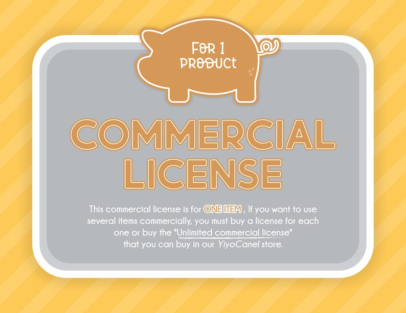 Commercial License, Commercial Use, SVG Commercial Use, Clipart License