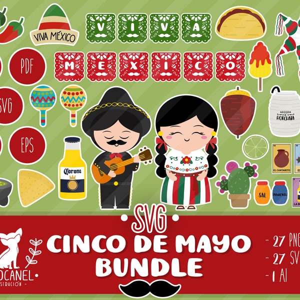 Cinco de mayo svg, Mexican svg file for cricut, Mexican svg, Mexican party svg, Cinco de mayo Bundle svg, tacos svg, Mexican food svg