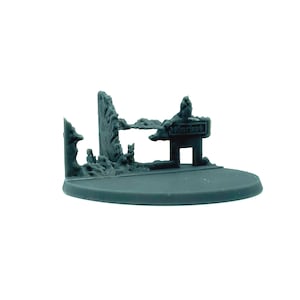 60mm Base - Destroyed Urban Environment