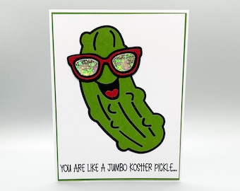 Zabawna kartka urodzinowa Pickle: humorystyczny żart o nowej pracy