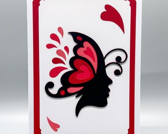 Karta Miłości Wróżki, Karta Walentynkowa, Karta Miłości, Karta Serca, Karta Rocznicowa, Fantazyjna Karta, Karta Serca, Fantazyjna Walentynkowa