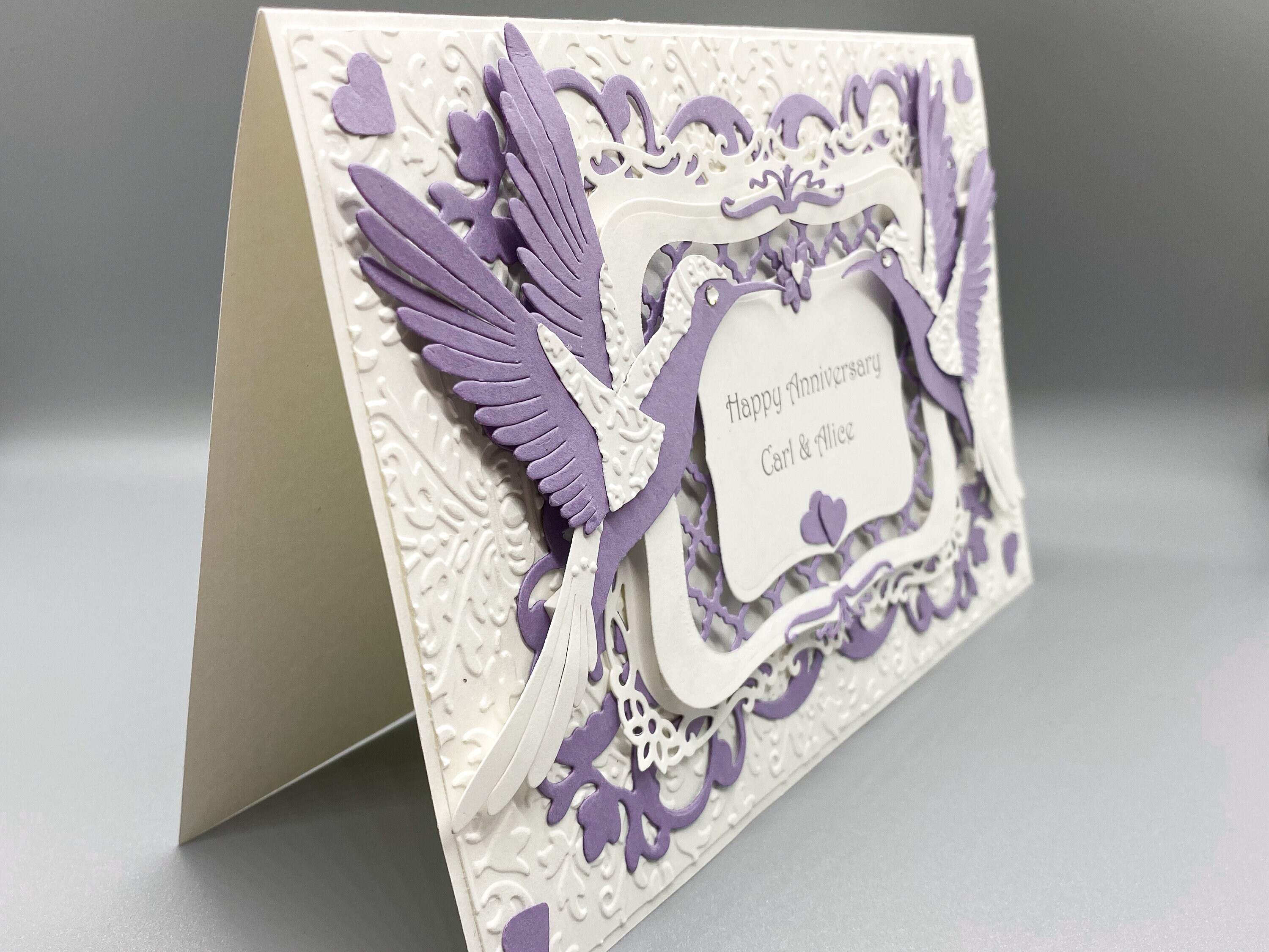 Personalized Anniversary Card, Personalized Wedding Card, Beautiful ...