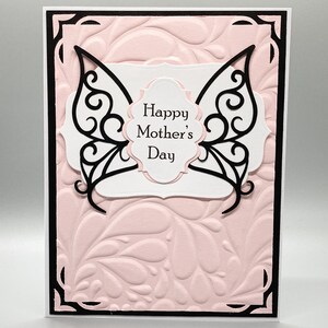 Carte papillon pour la fête des mères, carte joyeuse fête des mères, carte de belle-mère, carte de grand-mère, carte de sœur, carte de belle-sœur, carte pour maman