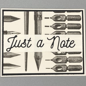 Solo una nota, carta pensando a te, solo una nota per dire ciao, carta stile vintage, carta penna, carta scrittore, carta per lui, carta per lei