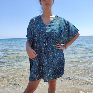 Silk Beach Coverup Etsy