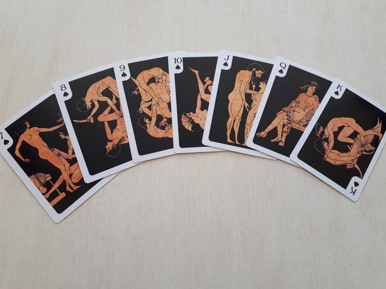 Collectable playing cards with erotic scenes from Ancient | Etsy