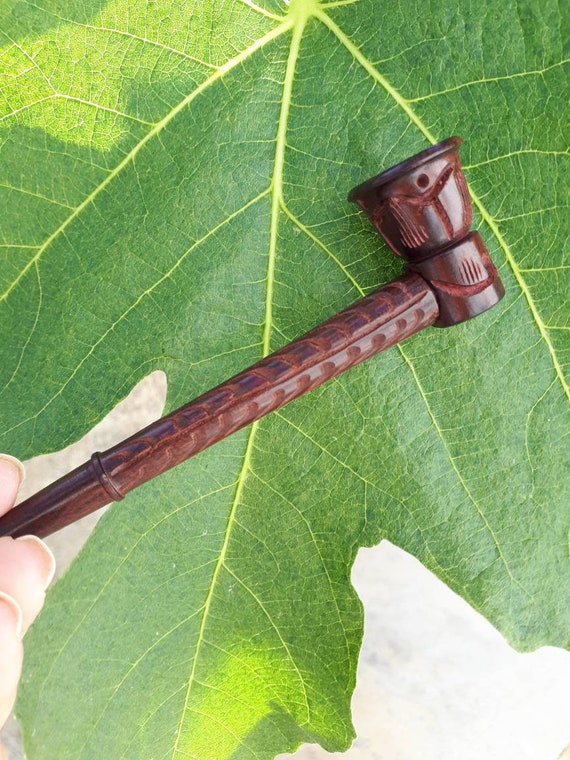 Carved Rosewood Smoking Pipes. Peace Pipe. Wooden Pipe With Etsy