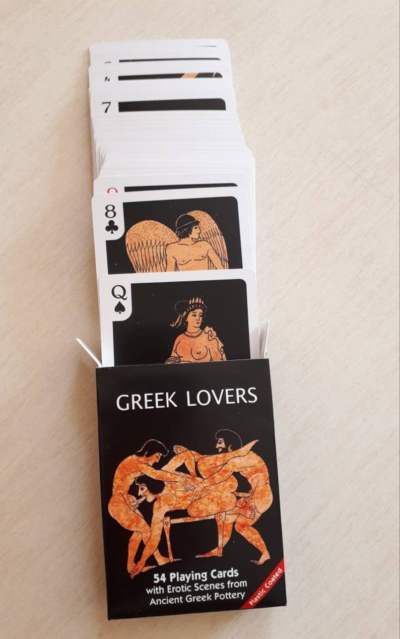 Collectable Playing Cards With Erotic Scenes From Ancient Etsy