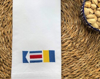 Nantucket Kitchen Towel | ACK Nautical Flag Hand Towel
