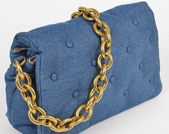 Denim Bag, Clutch Purse,