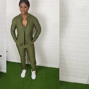 Women 3 piece Tracksuit, Green Tracksuit