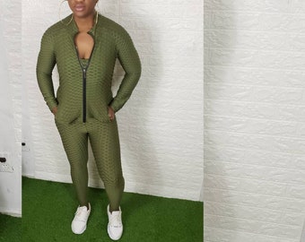 Women 3 piece Tracksuit, Green Tracksuit