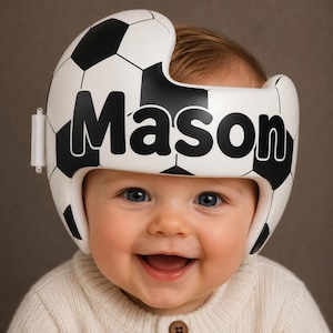Personalized Soccer Ball doc band wrap | customized design for cranial helmet, Doc band | With fast shipping