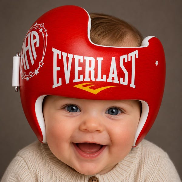 Boxing Baby Helmet Wrap | Personalized Cranial Band Wrap | Custom Name