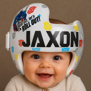 Roboter Baby Helm Wrap, In My Prime Baby Helm Aufkleber, Space Moon Schädel Helm Aufkleber, Cartoon Roboter DOC Band Cover