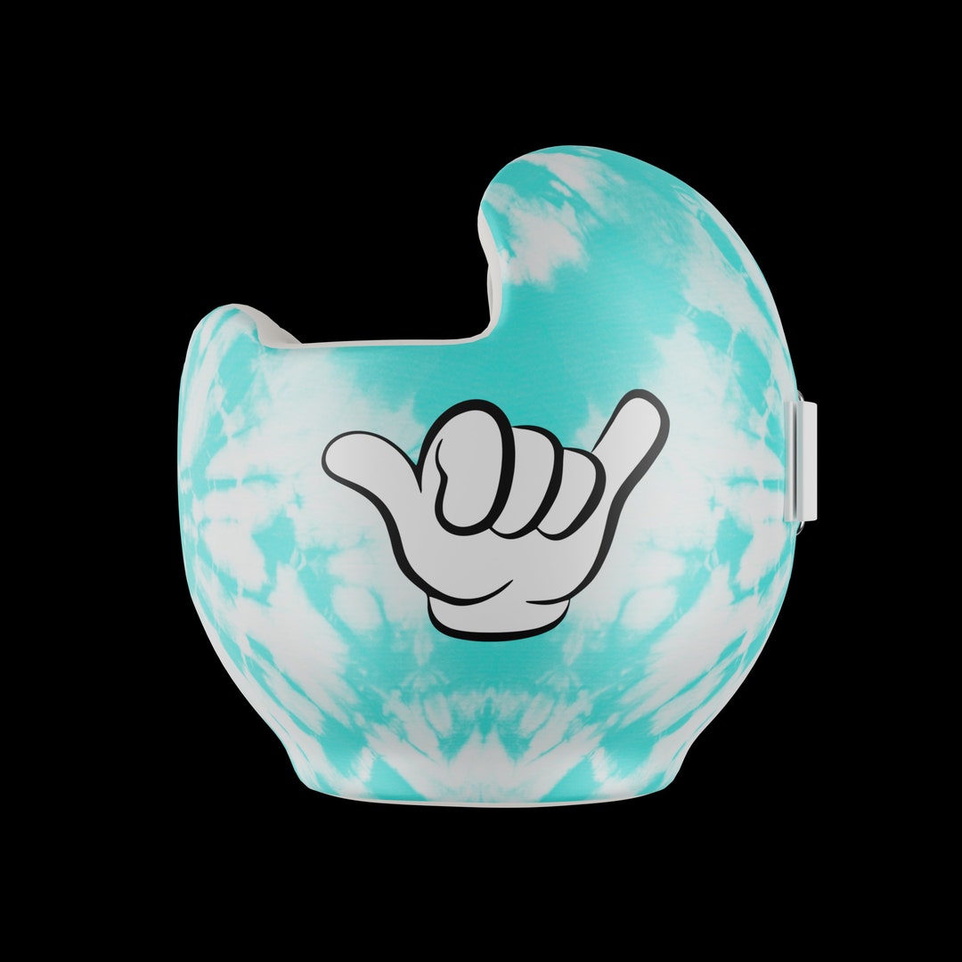 Aqua Tie Dye Baby Helmet Wrap | Shaka Hand Surf Vibes Cranial Band ...