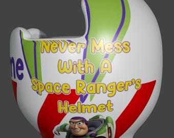 Space Ranger Baby Helmet Wrap | Never Mess With Me Helmet | Personalized Doc Band Wrap | Space Theme Baby Helmet