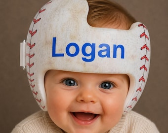 Baseball Helmet Wrap Decal, Personalized Baby Helmet Sticker, Custom Name DOC Band, Working on My Curve Design, Cranial Helmet Wrap