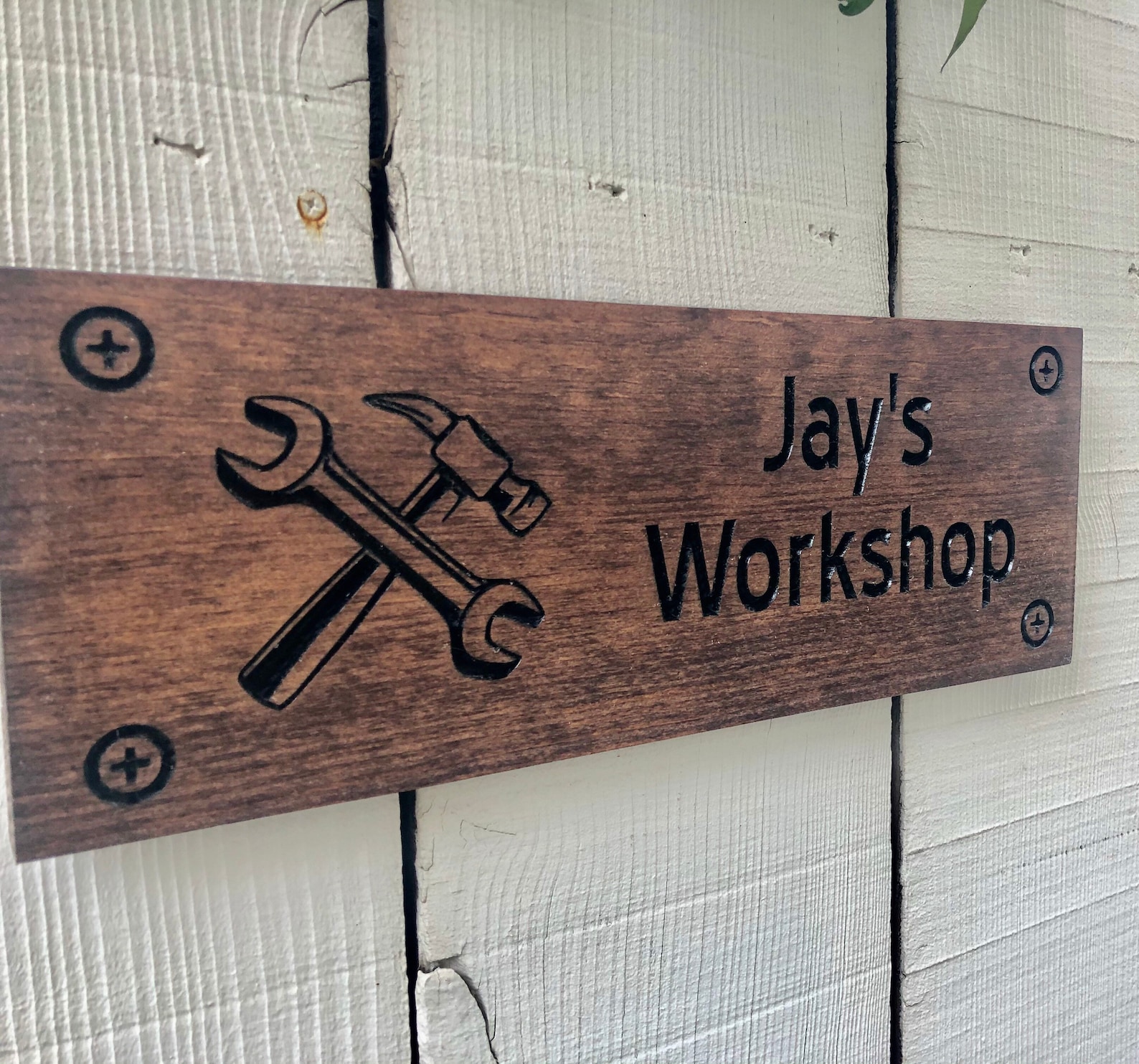 Wood Shop Garage Sign Rustic Vintage Style Sign Etsy