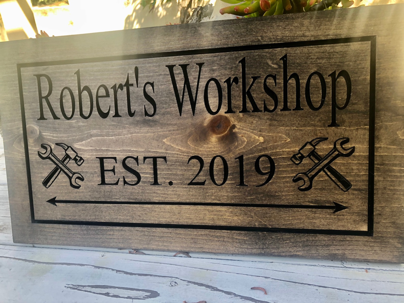 Wood Shop, Garage Sign Rustic Vintage Style Sign Man Cave Signs Custom Wood Sign