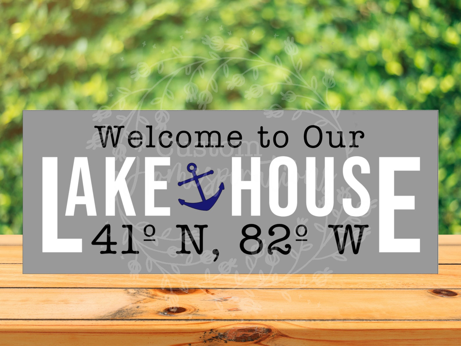 to Our Lake House Sign Custom Lake House Sign Lake Etsy