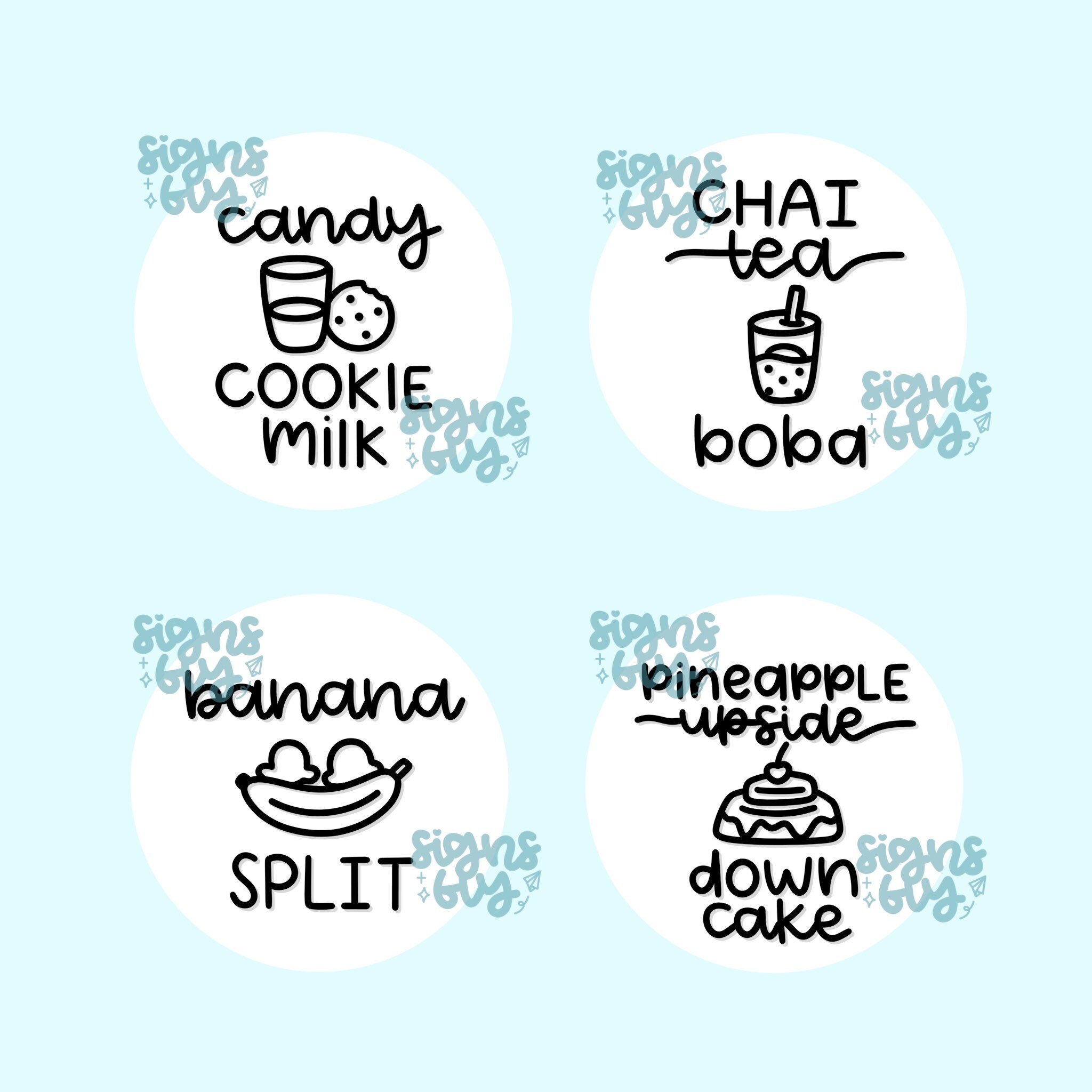 Circular slime labels | Etsy