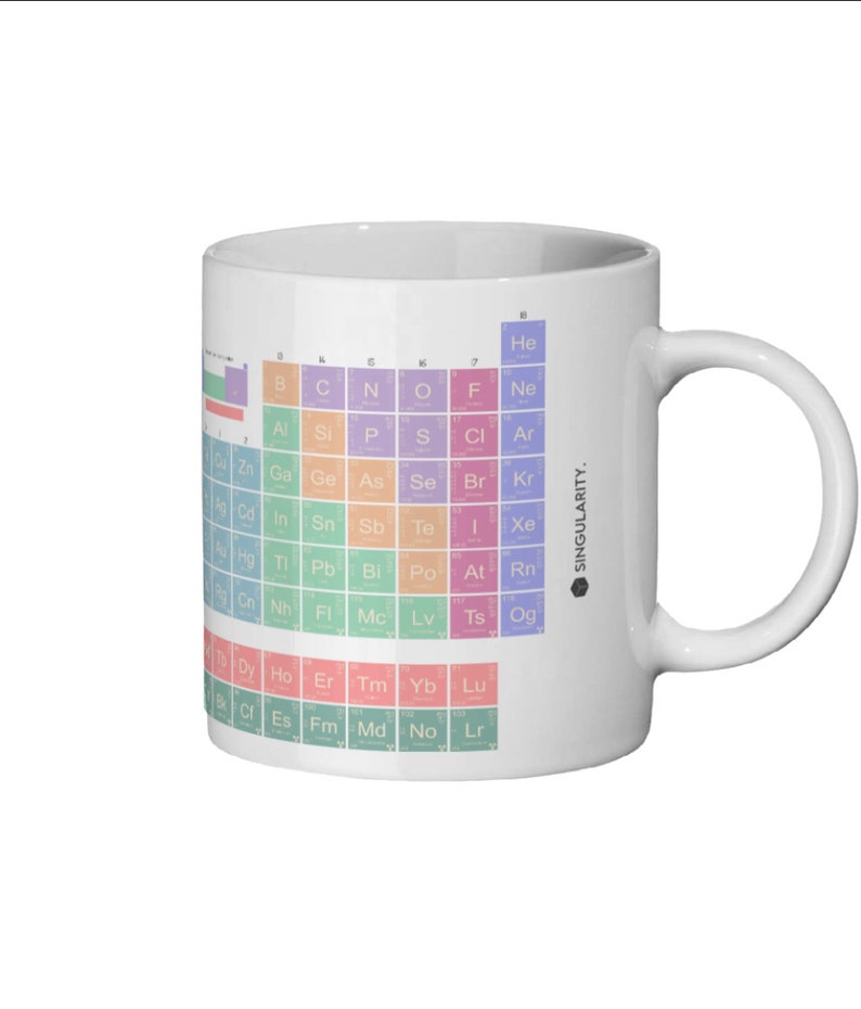 The Periodic Table of Elements Ceramic Mug 11oz MADE BY A Etsy