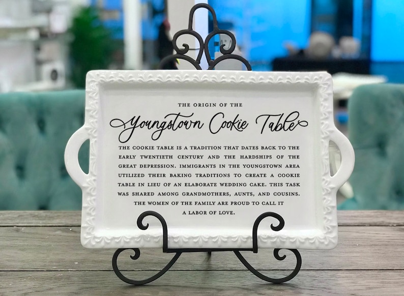 Youngstown Cookie Table Tray, Pittsburgh Cookie Table Tray, New Castle Cookie Table Tray