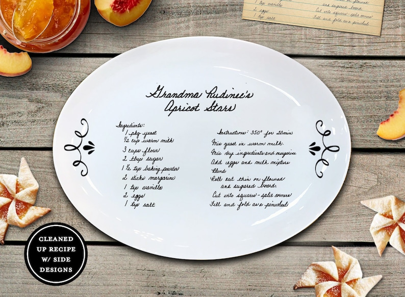 Recipe Platter, Handwritten Recipe Platter, Handwritten Gifts, Recipe Gifts, Recipe Keepsake, Handwritten Keepsake, shops Christmas Gifts