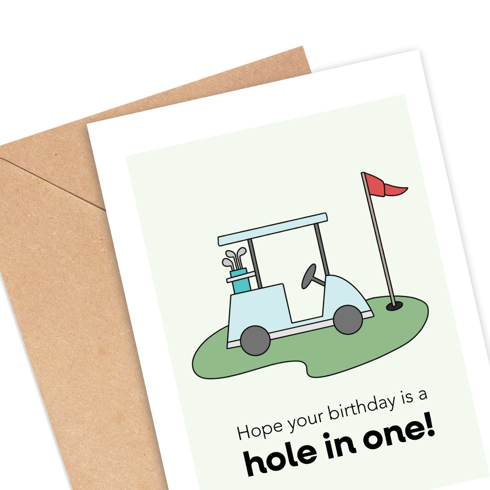 Funny Golf Birthday Card, Hope Your Birthday is a Hole in One, Birthday — free download