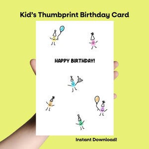 Druckbare Geburtstagsaktivität für Kinder, Handabdruck Kunst, Vorschulaktivität, Papa Geburtstagskarte, DIY Geburtstagskarte für Papa oder Mama