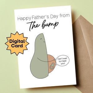 Regalo stampabile per la festa del papà in attesa, biglietto di auguri per il futuro papà per la festa del papà, prima festa del papà dopo il pancione, regalo per il futuro papà