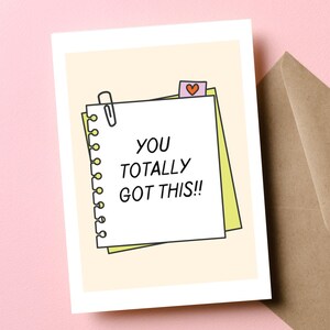 Vous avez compris, Affirmation positive, Carte de motivation, Carte d'encouragement, Vous pensez à vous, Vous pouvez y parvenir, Carte de félicitations