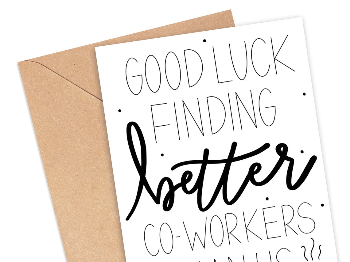 Bonne chance pour trouver de meilleurs collègues que nous | Etsy