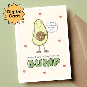 Printable Father's Day Card for Dad to Be | 5x7 Expecting Dad Card, New Dad Gift, First Father's Day, Unique Celebration