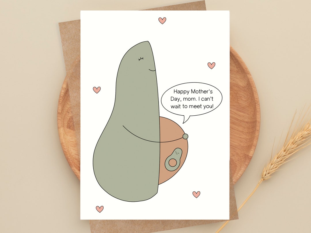 Mom to Be Mother's Day Card, Happy Mother's Day From the Bump, New Mom ...