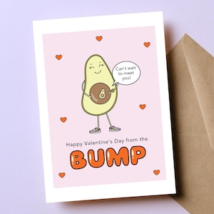 Papa pour la première fois, futur papa, carte de Saint-Valentin pour futur papa, joyeuse Saint-Valentin sans heurts, cadeau de sa femme pour le nouveau papa