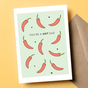 Du bist ein heißer Vater, lustige Vatertagskarte, Vatertagsgeschenk für Ehemann, Karte für neuen Vater, glücklichen Valentinstag