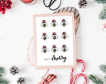 Santa Hat on a Bee - Etsy