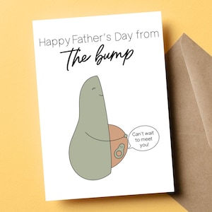 Carte de fête des pères, Future papa, Première fête des pères, Cadeau pour lui pour la fête des pères, Cadeau pour futur papa