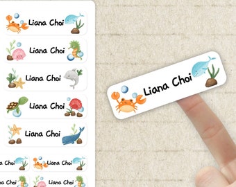 Personalized  Name Labels for Kids | Waterproof Daycare & School Stickers | Custom Name Tags for Lunch Box and Supplies